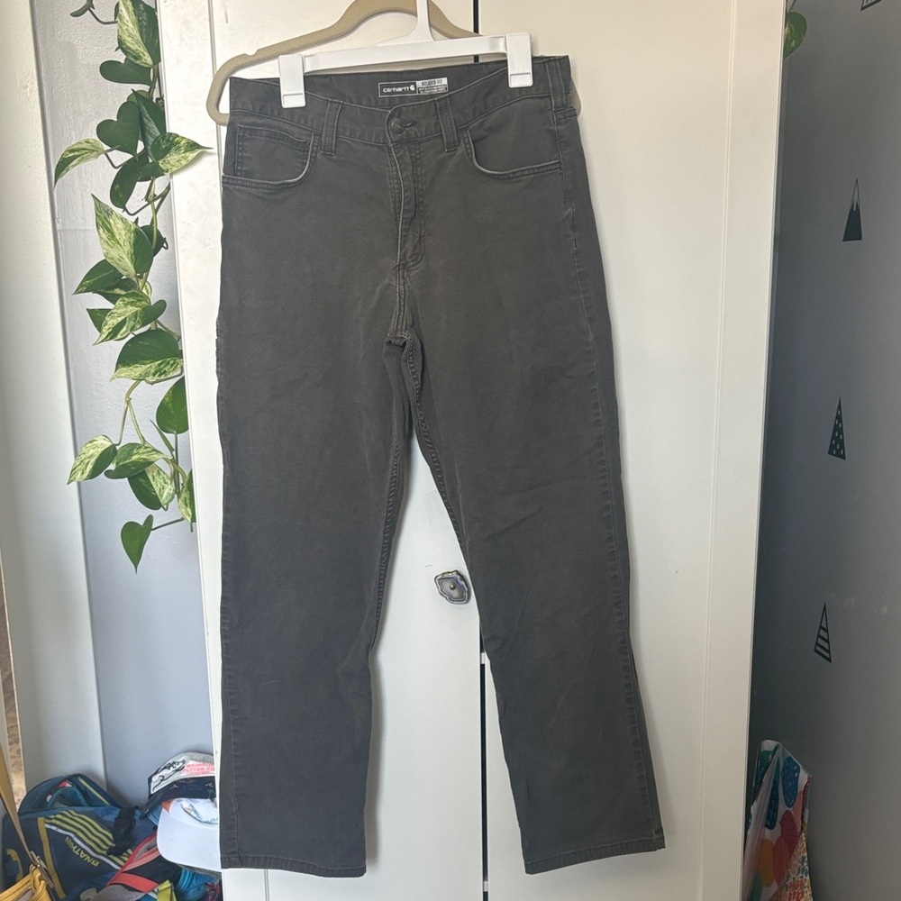 Carhartt Men's Charcoal Relaxed Jeans